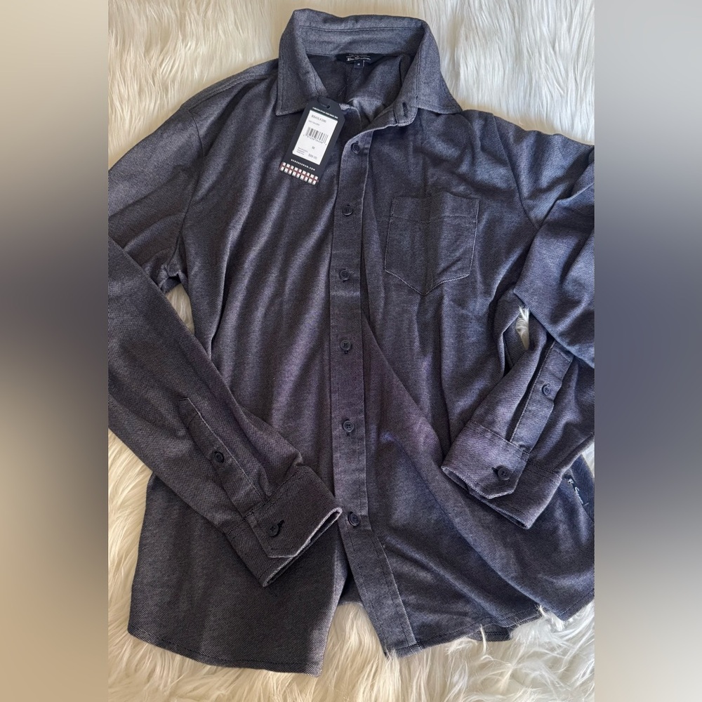 Ben’s Sherman Men's Gray Button-Up Shirt Sz: M